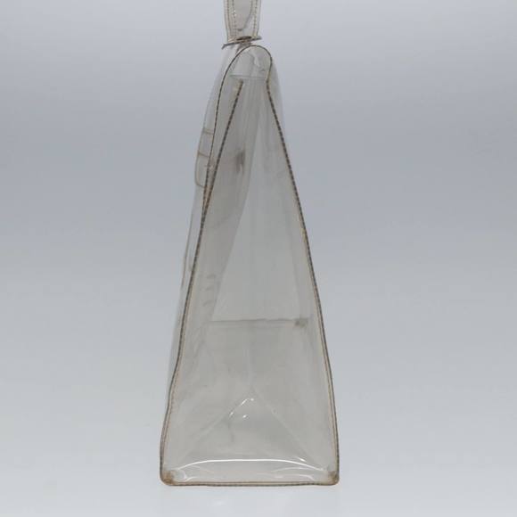 HERMES Vinyl Kelly Hand Bag Vinyl Clear Auth 79847 - Picture 5 of 16